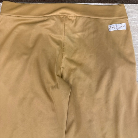 Baby Phat Tan Mustard Gold Casual Flared Track Pants - Picture 8 of 11